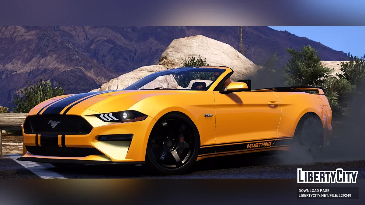 Ford Mustang GT Cabriolet 2019 v1.0 / GTA 5