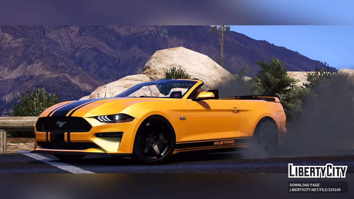 Ford Mustang GT Cabriolet 2019 v1.0 / GTA 5