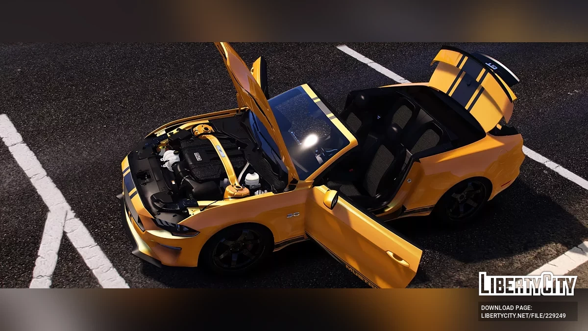 Ford Mustang GT Cabriolet 2019 v1.0 / GTA 5