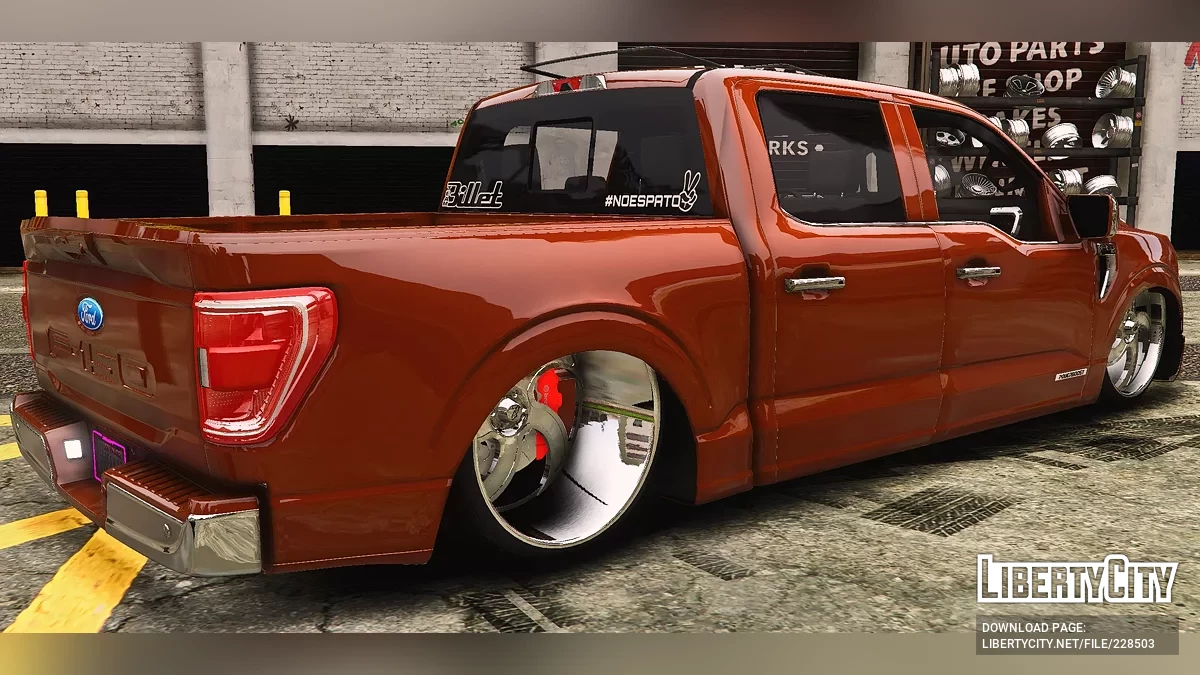 Кастомний занижений слайдер 2021 Ford F-150 / GTA 5