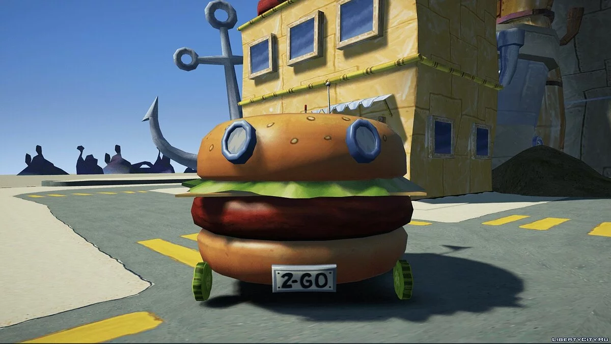 Spongebob's Burger Mobile [Add-On | Unlocked] 1.0 / GTA 5