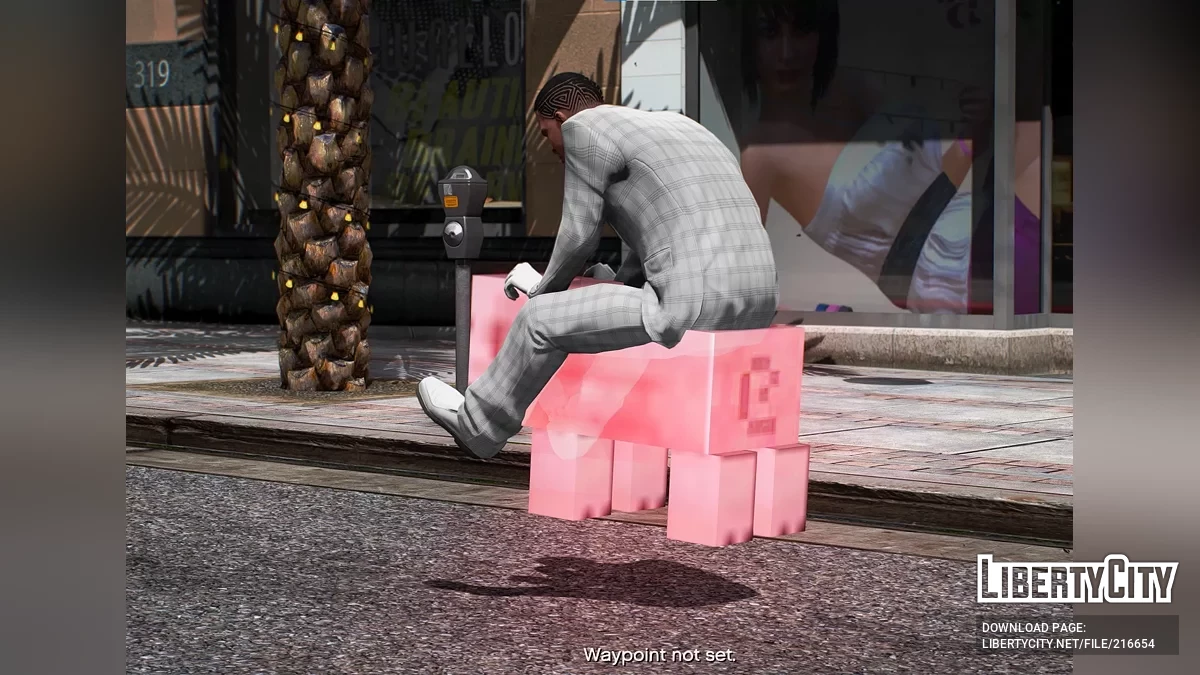 FLYING MINECRAFT PIG / GTA 5