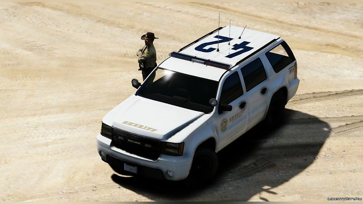 Sheriff Declasse Alamo | LSSD | All White - New White Sheriff SUV / GTA 5