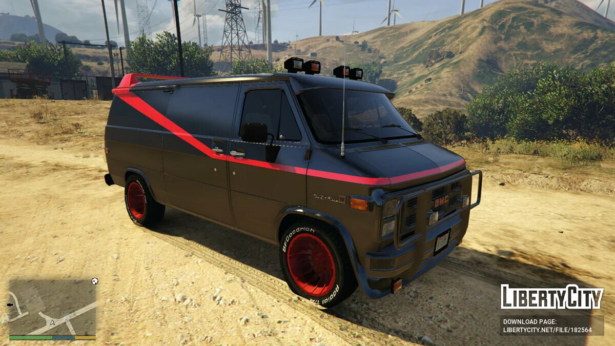 GMC Vandura 83 A-TEAM面包车 [附加] 0.6 / GTA 5