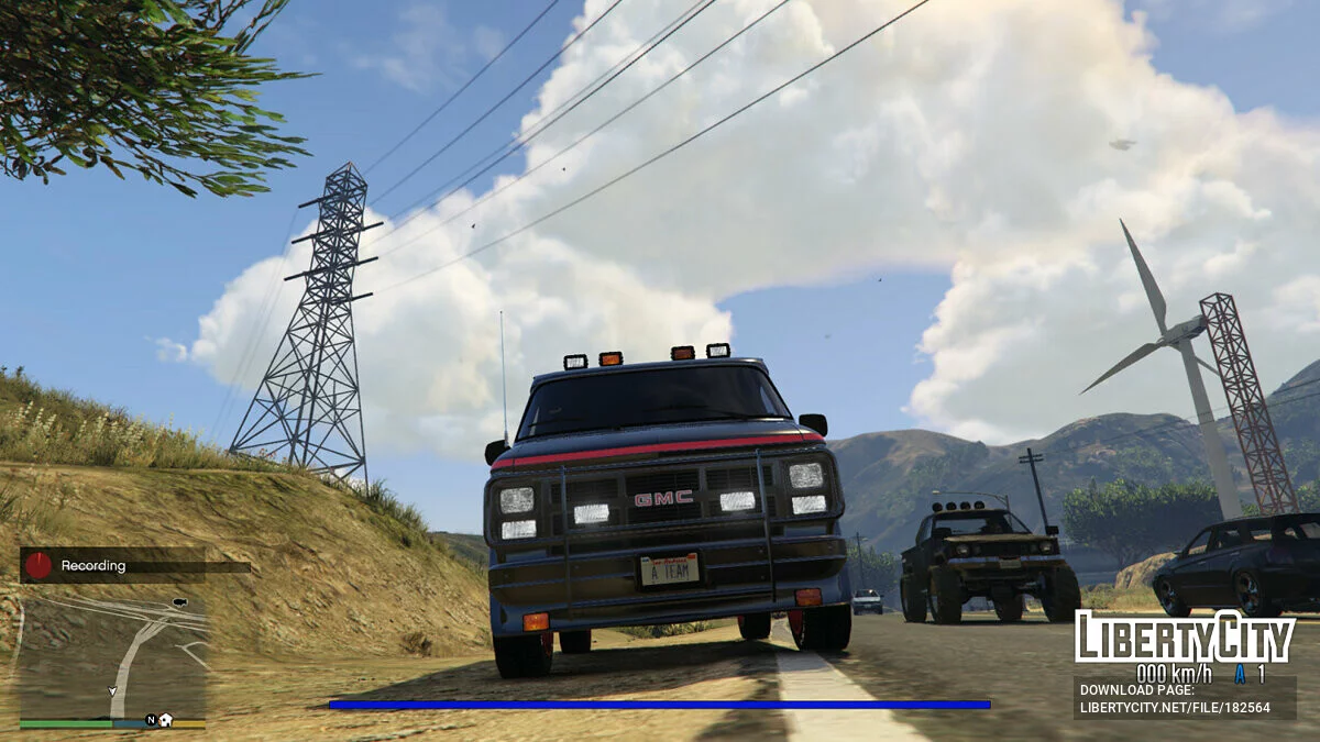GMC Vandura 83 A-TEAM面包车 [附加] 0.6 / GTA 5