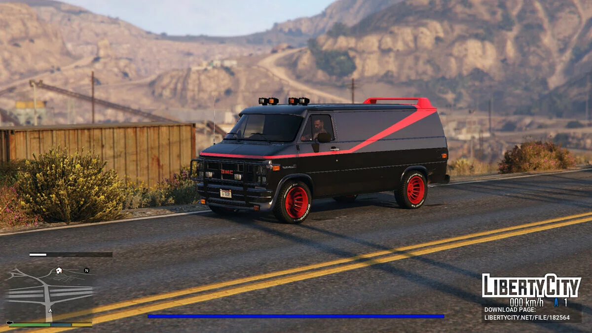 GMC Vandura 83 A-TEAM面包车 [附加] 0.6 / GTA 5