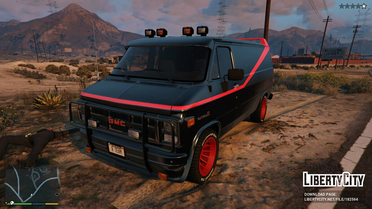 GMC Vandura 83 A-TEAM Van [Add-On] 0.6 / GTA 5