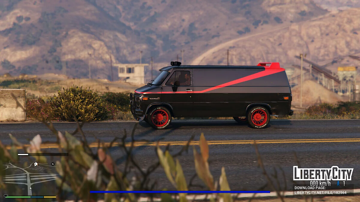 GMC Vandura 83 A-TEAM面包车 [附加] 0.6 / GTA 5