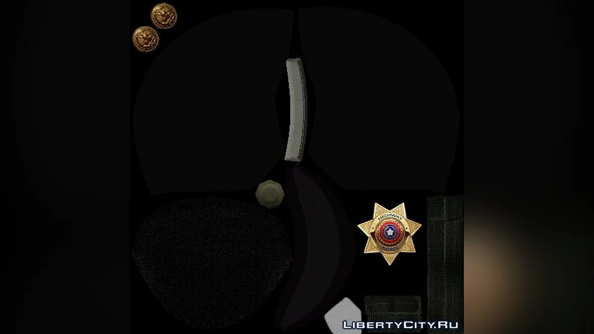Schwarzer Patrouillenhelm / GTA 5