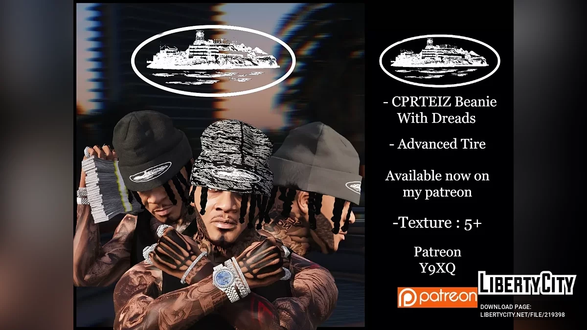 Chapeaux AMIRI pour Franklin / GTA 5