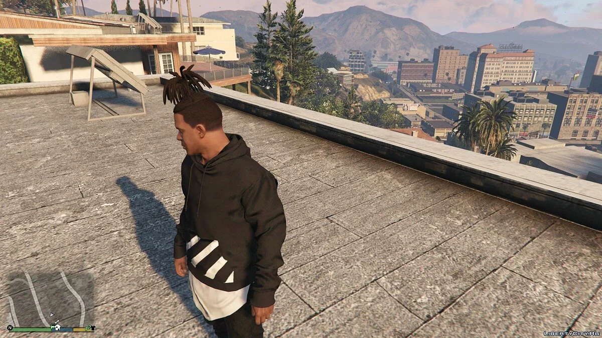 Trenzas atadas hacia arriba para Franklin / GTA 5