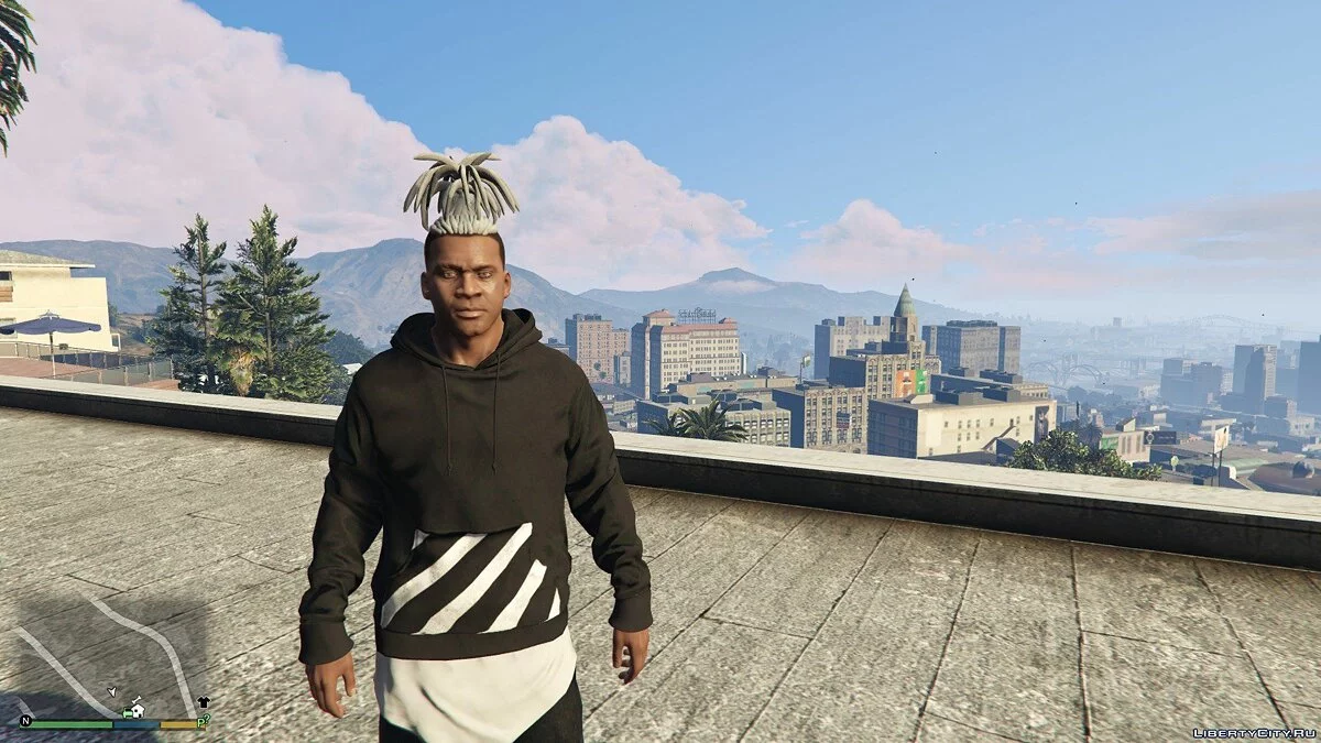 Trenzas atadas hacia arriba para Franklin / GTA 5