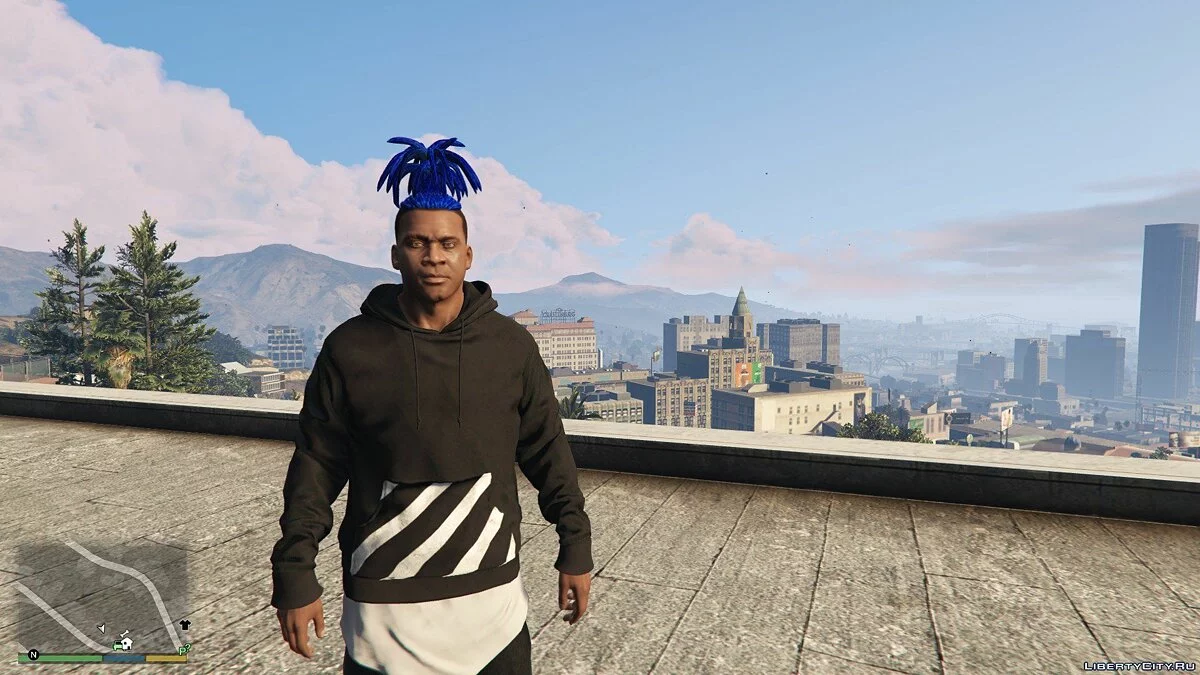 Trenzas atadas hacia arriba para Franklin / GTA 5