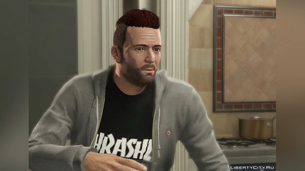 Нова зачіска та текстури обличчя для Майкла / GTA 5