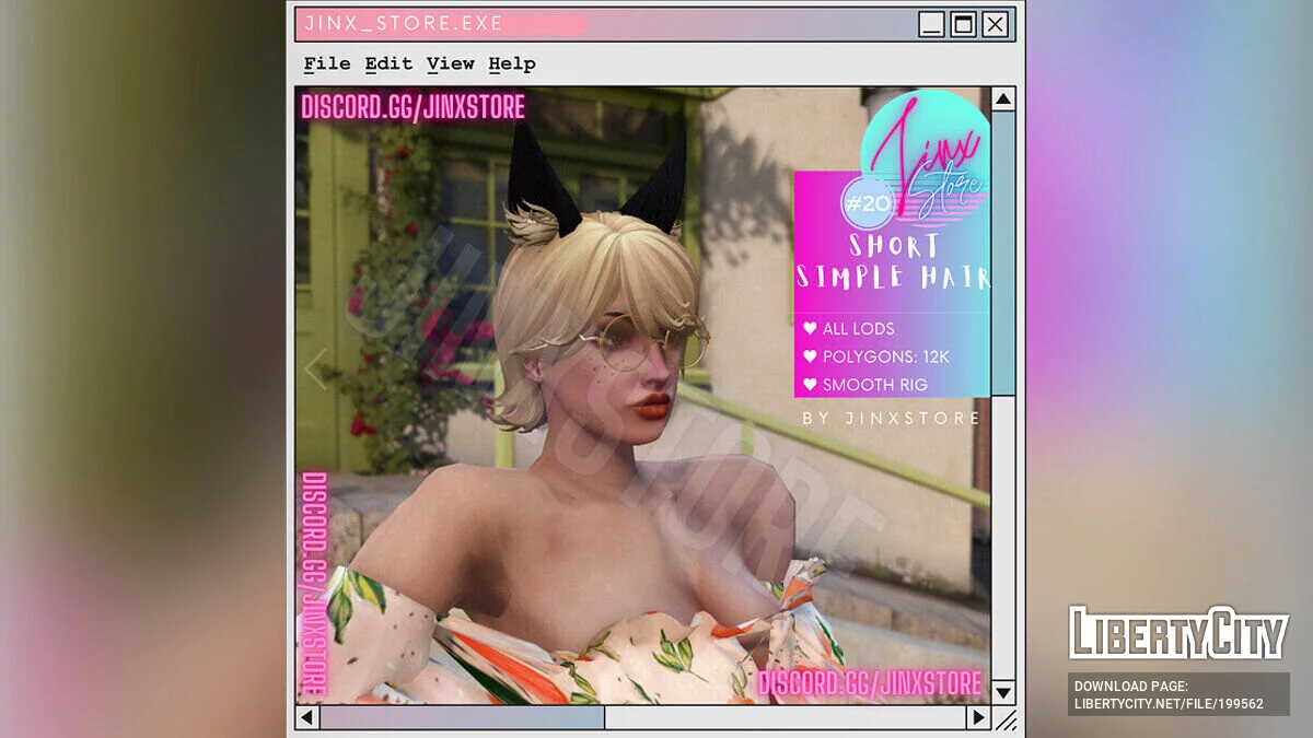 Новая короткая прическа для MP Female / GTA 5