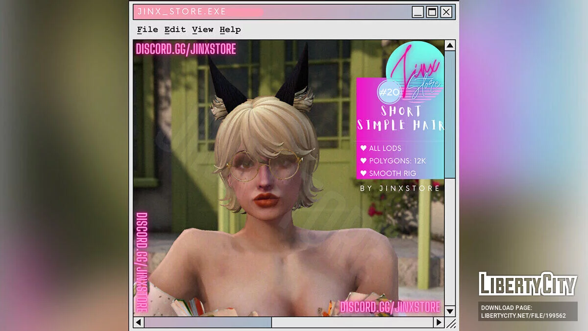 Новая короткая прическа для MP Female / GTA 5