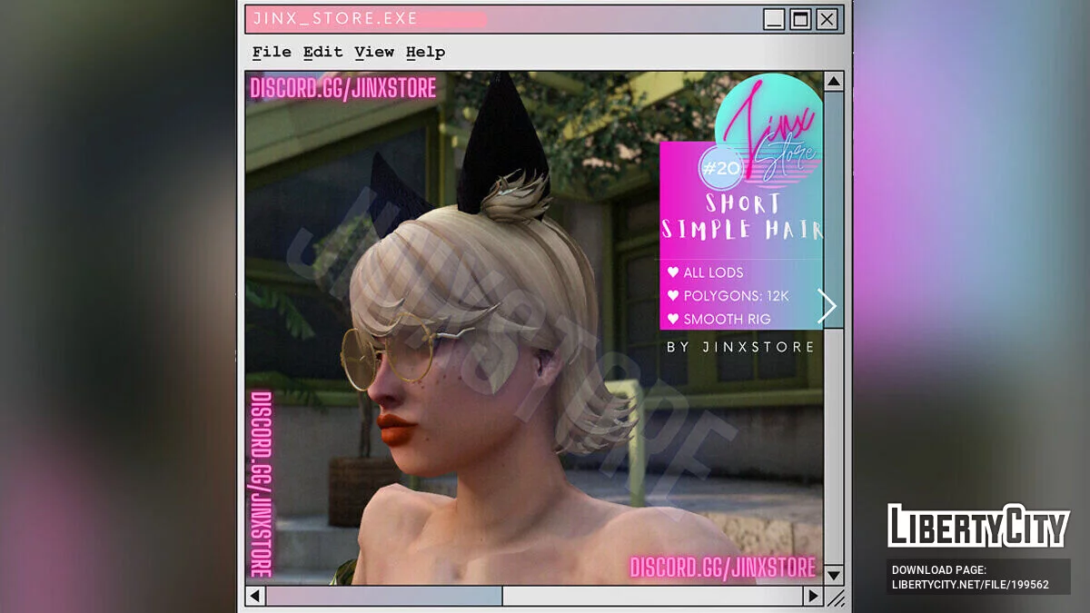 Новая короткая прическа для MP Female / GTA 5