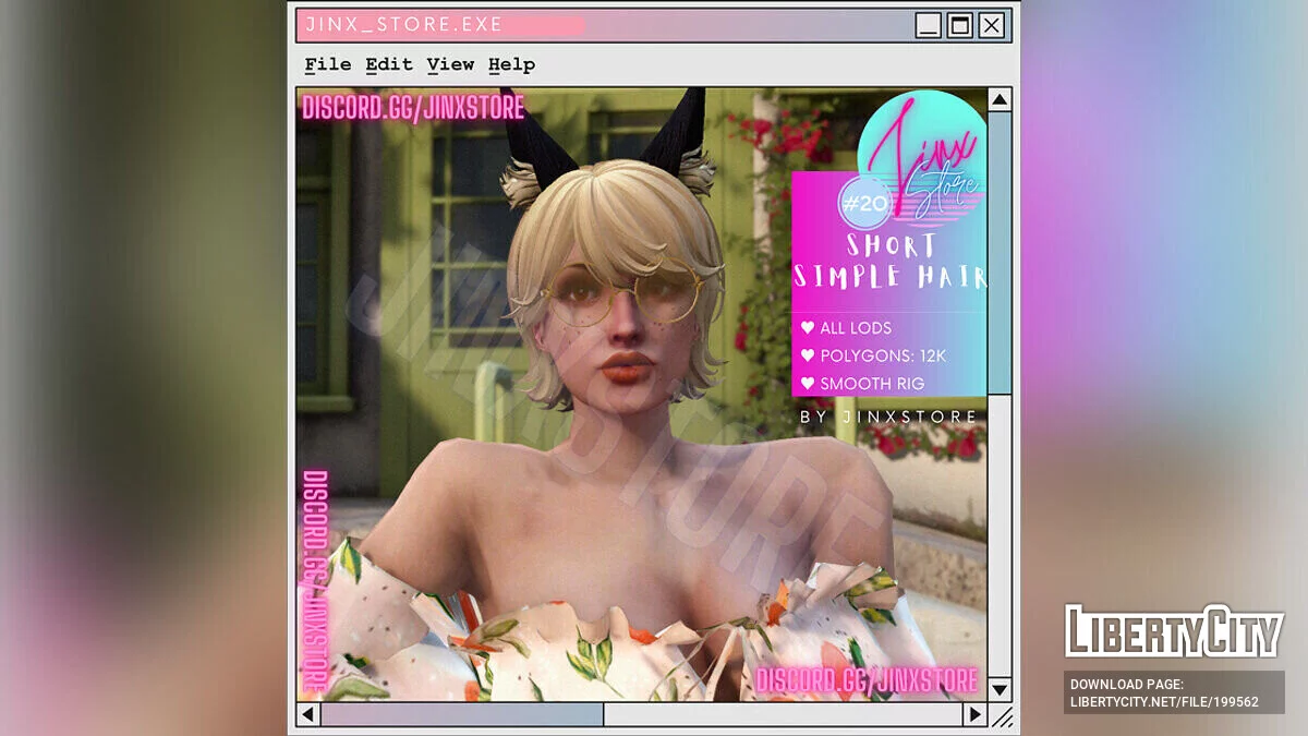 Новая короткая прическа для MP Female / GTA 5