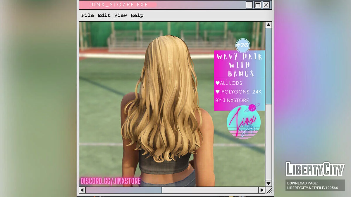 Wavy Hair with Bangs / GTA 5