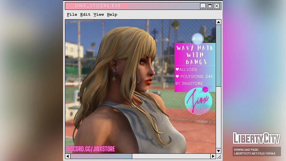 Wavy Hair with Bangs / GTA 5
