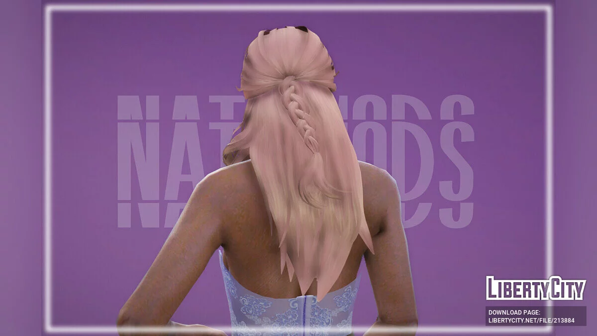Romantyczna fryzura z krótkim warkoczem dla MP Female / GTA 5