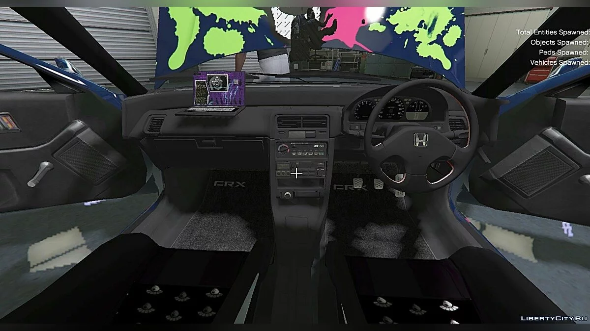 Honda CRX Edisi Dedsec [Addon/Replace] 1.0 / GTA 5