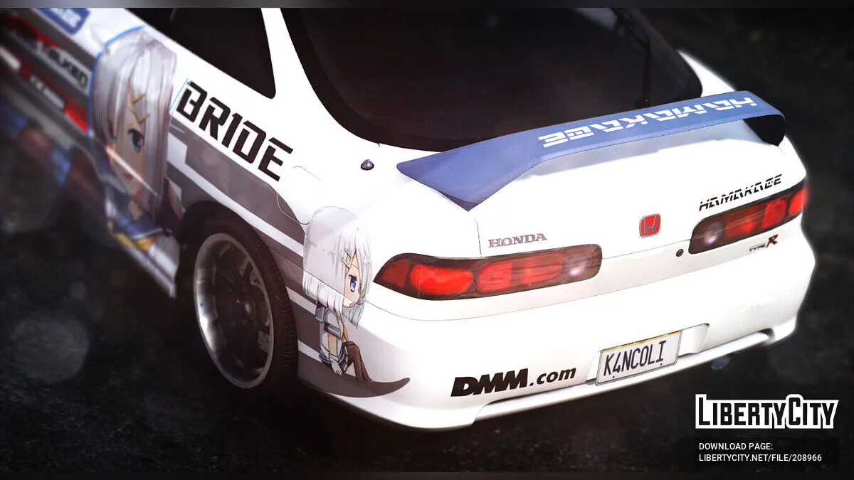 2000 Honda Integra Type-R 浜風 KanColle Itasha / GTA 5