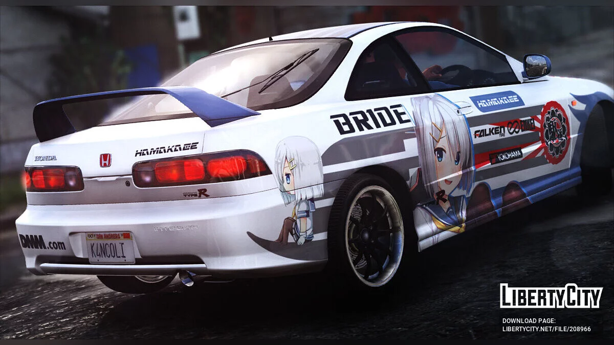 2000 Honda Integra Type-R 浜風 KanColle Itasha / GTA 5