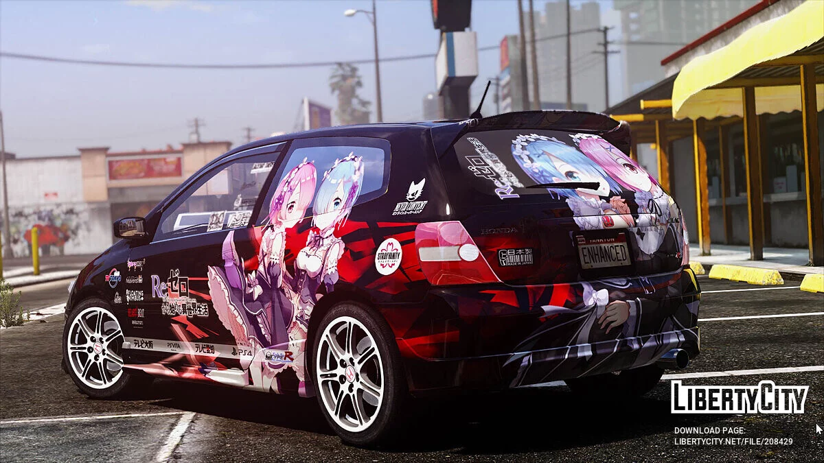 2001 Honda Civic Type-R (EP3) Rezero itasha / GTA 5