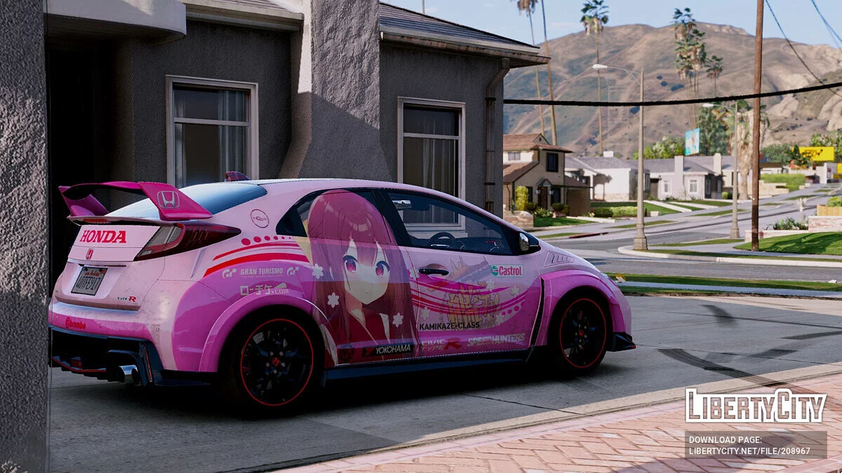 2015 Honda Civic Type R 神風 Kancolle Itasha / GTA 5
