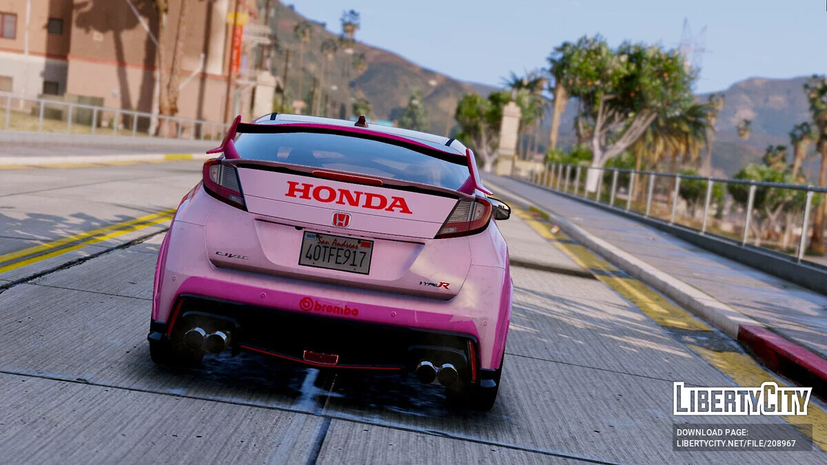 2015 Honda Civic Type R 神風 Kancolle Itasha / GTA 5