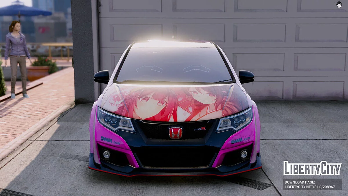 2015 Honda Civic Type R 神風 Kancolle Itasha / GTA 5