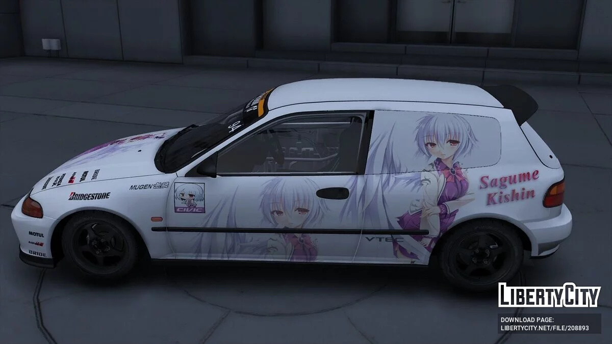 Honda Civic SIR EG6 Itasha Sagume Kishin / GTA 5