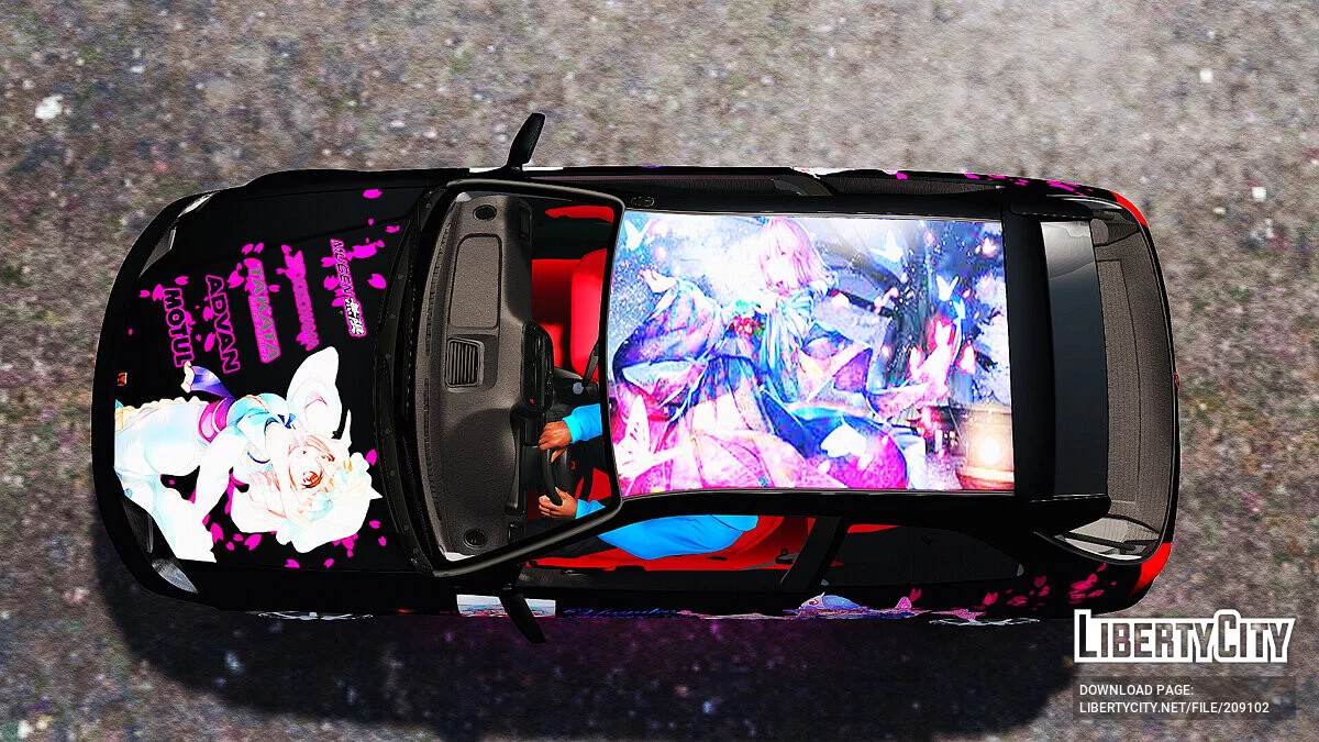 Honda Civic Type-R EK9 Itasha Yuyuko Saigyouji / GTA 5