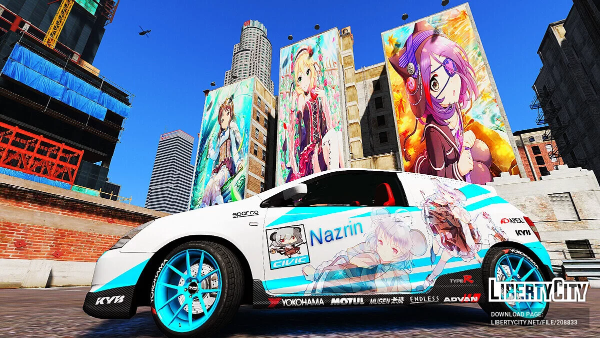 Honda Civic Type-R EP3 Itasha Nazrin / GTA 5