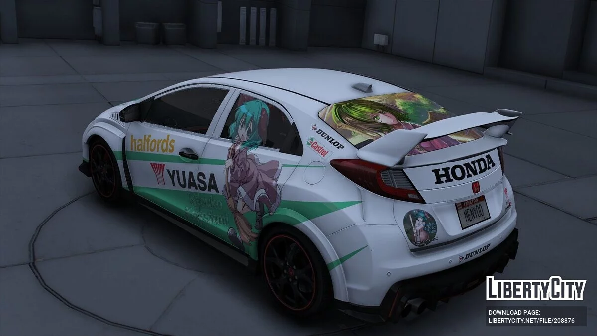 Honda Civic Type R FK2 Itasha Kyouko Kasodani / GTA 5
