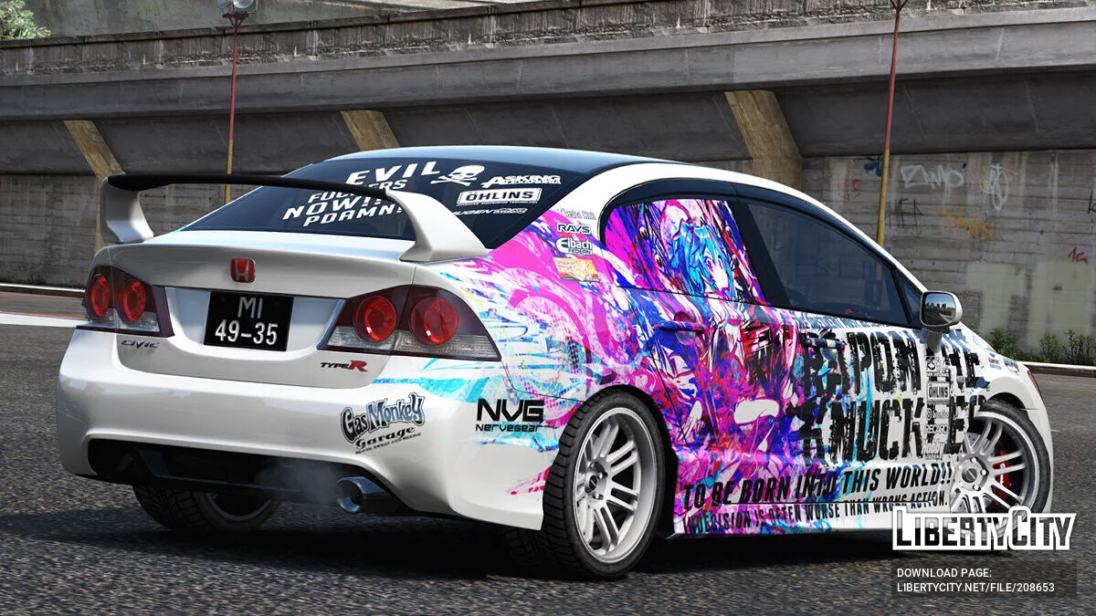 Honda Civic Type-R(FD2) Toho Project / GTA 5