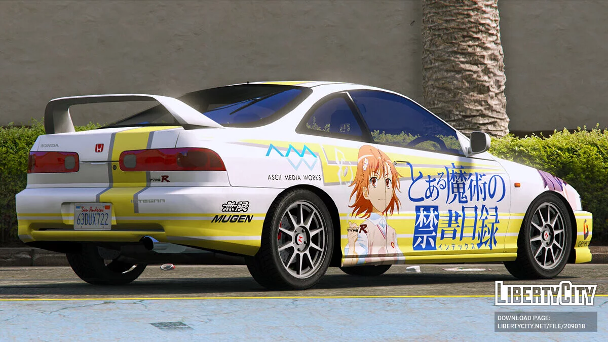 Honda Integra Type-R (DC2) Toaru Majutsu no Index / GTA 5