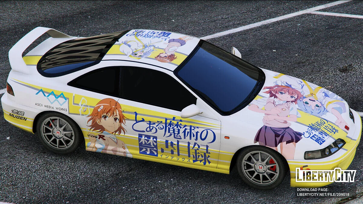 Honda Integra Type-R (DC2) Toaru Majutsu no Index / GTA 5
