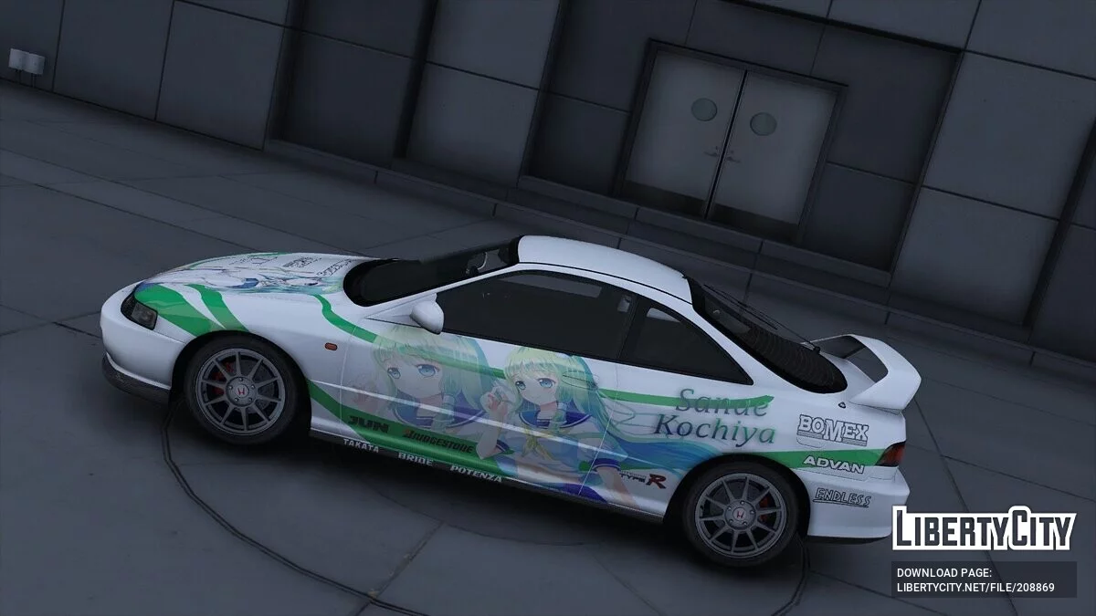 Honda Integra Type-R Itasha Sanae Kochiya / GTA 5