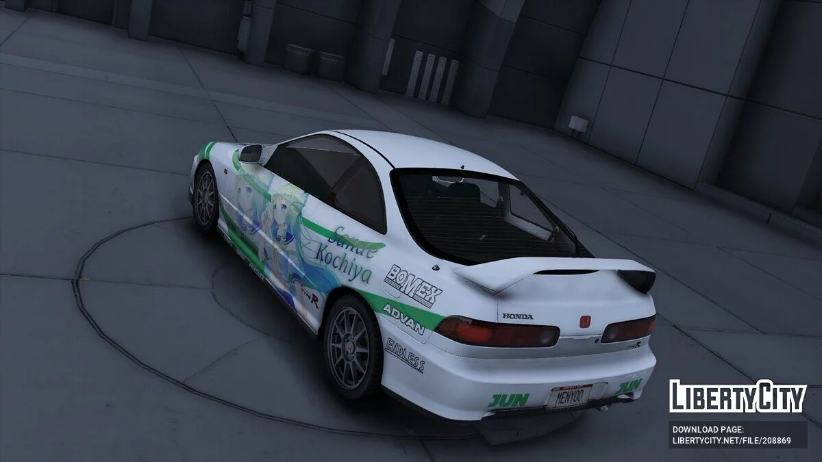 Honda Integra Type-R Itasha Sanae Kochiya / GTA 5