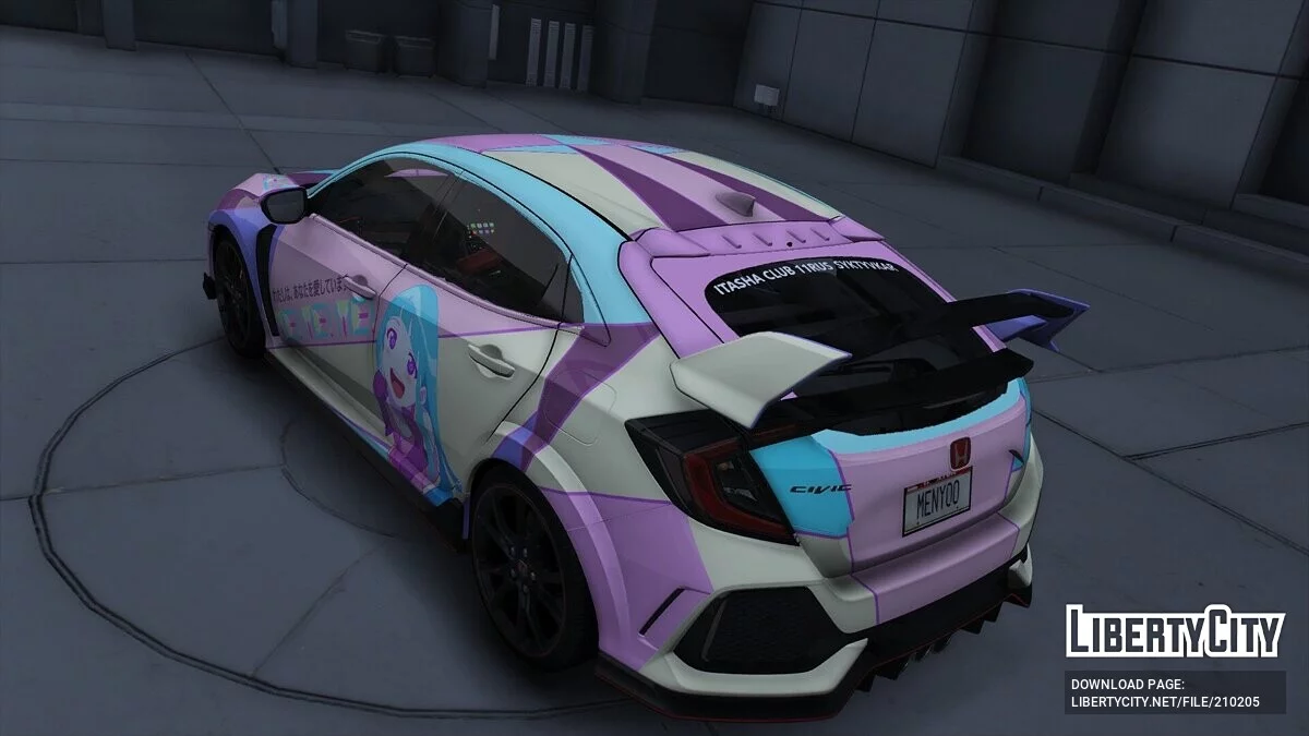 Honda Civic Type-R (FK8) ITASHA ME! ME! ME! / GTA 5