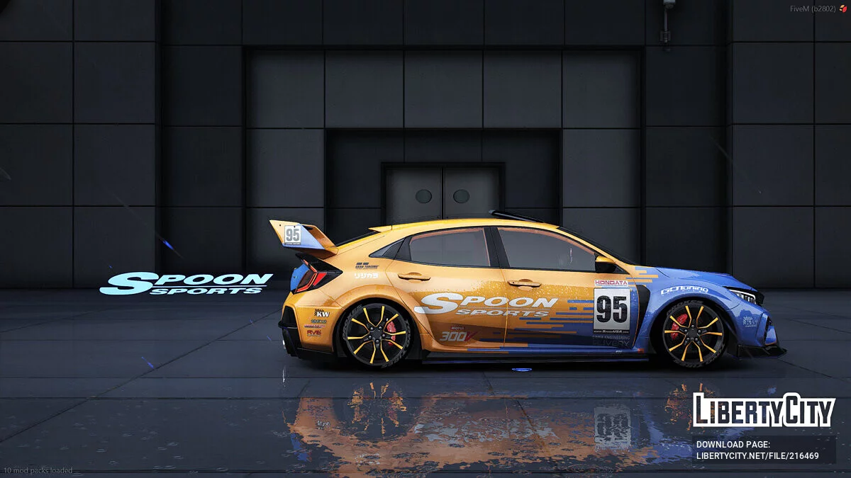 Edisi Sendok Olahraga Animasi Tuned Kustom Edisi Terbatas 2023 Honda Civic Widebody Sport / GTA 5
