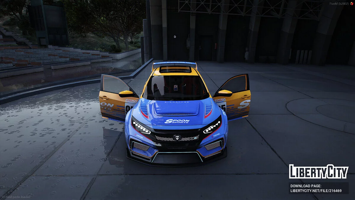Edisi Sendok Olahraga Animasi Tuned Kustom Edisi Terbatas 2023 Honda Civic Widebody Sport / GTA 5
