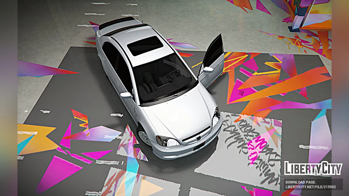 Honda Civic 2001-2004 Cat eye v1.0 / GTA 5