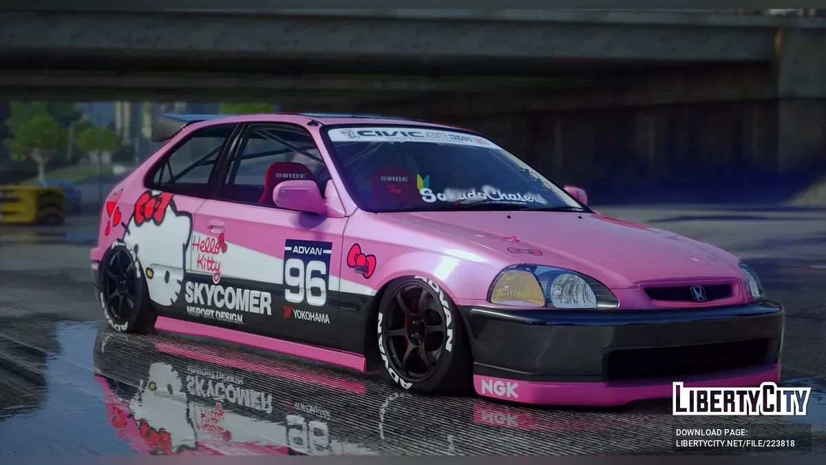 Honda Civic Hello Kitty / GTA 5