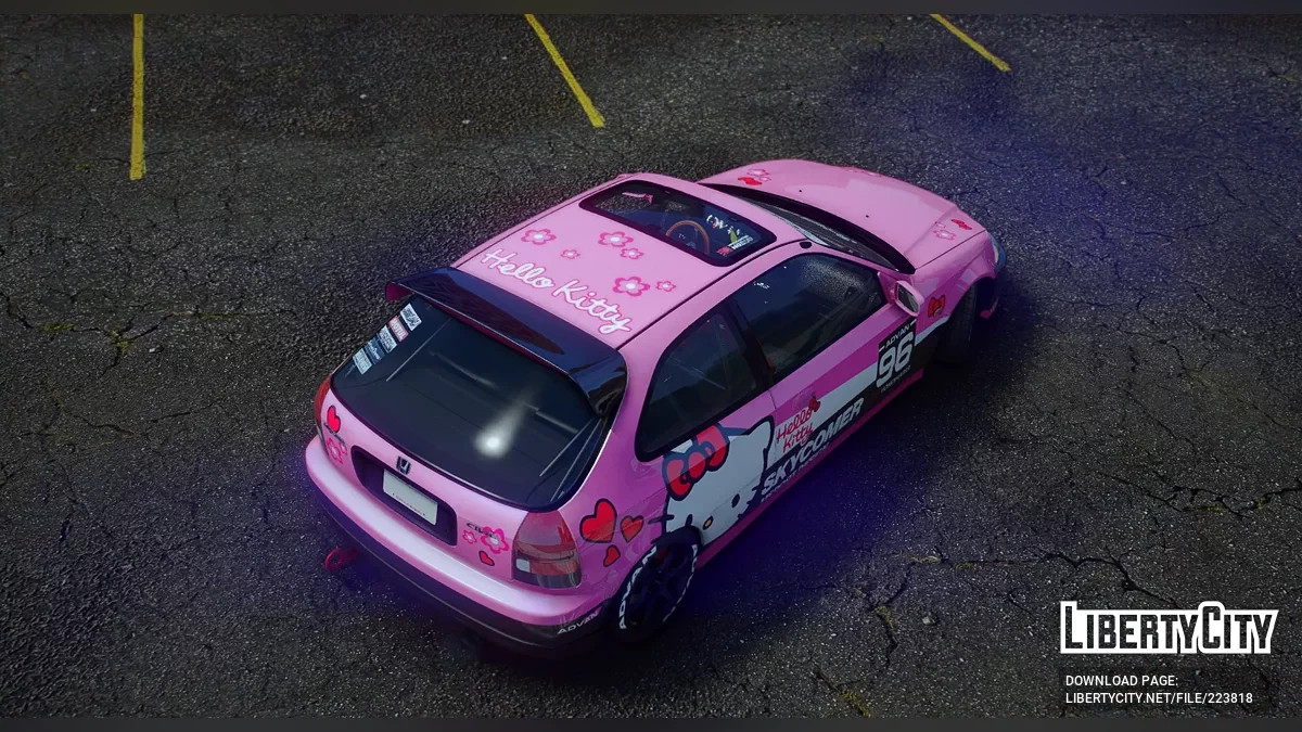 Honda Civic Hello Kitty / GTA 5