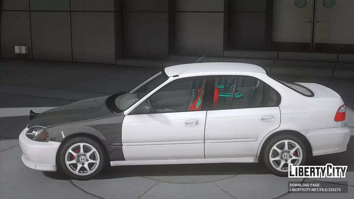 Honda Civic SiR Drag de Carbono Brillante / GTA 5