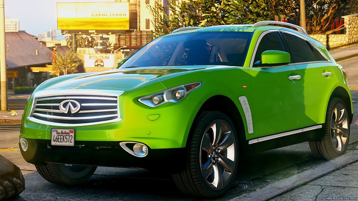 Infiniti fx35 зеленая