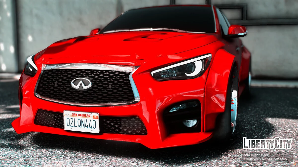 2023 Infinity Q50 Red Sport Widebody TUNED 800HP GTR Nismo Swap / GTA 5